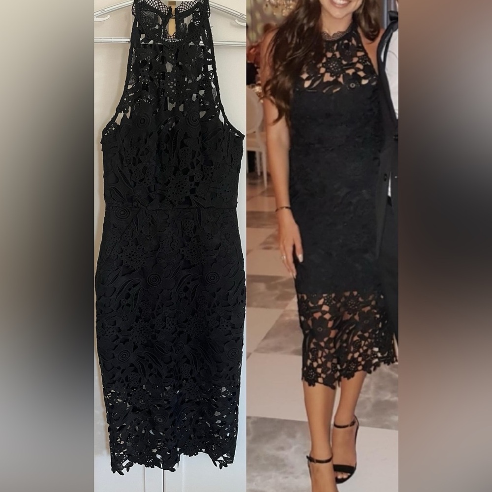 Black lace dress size small